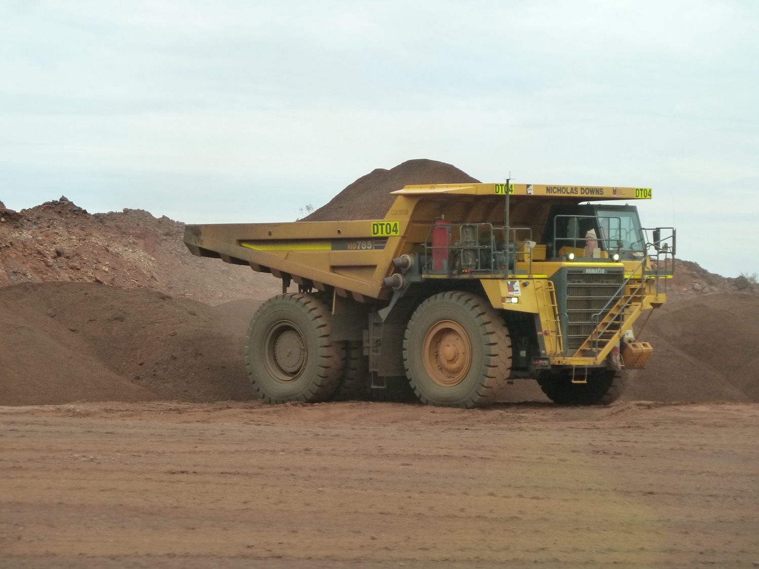 Komatsu haul truck at Nicholas Downs