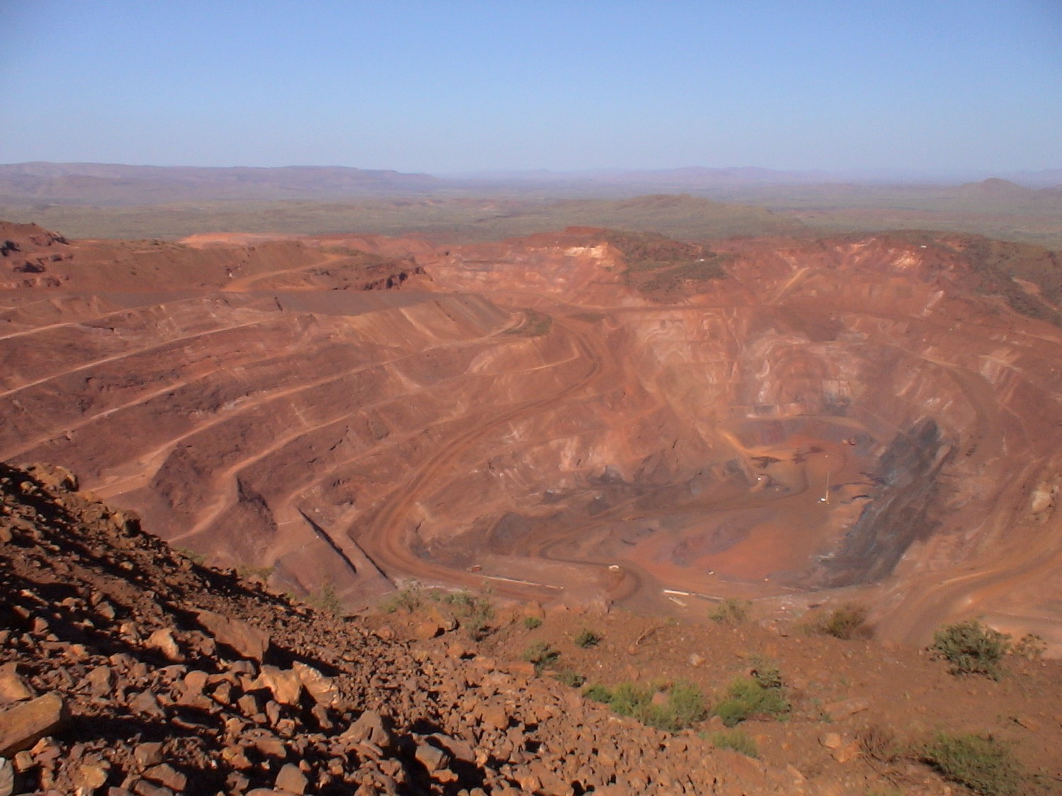 Iron-ore open pit